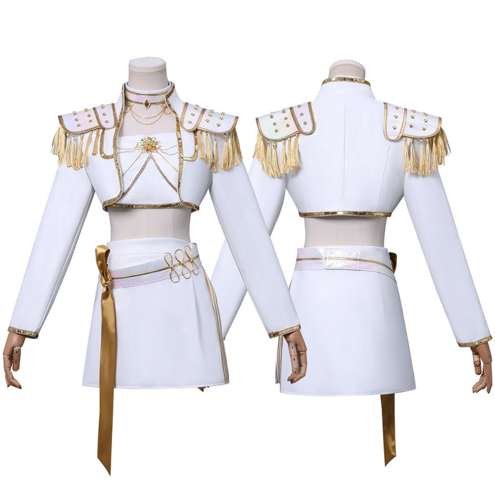 [ylevol] KPop Demon Hunters Mira White Outfit Adult Kids Cosplay Costumes