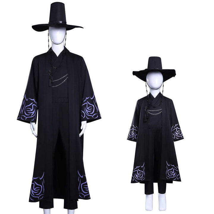 [ylevol] KPop Demon Hunters Saja Boys Qin Yu Adult Kids Cosplay Costumes
