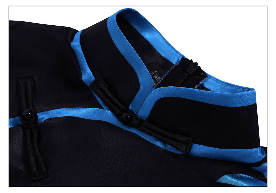 [ylevol] Identity V Antiquarian Qi Shiyi Blue Flame Cheongsam Cosplay Costumes