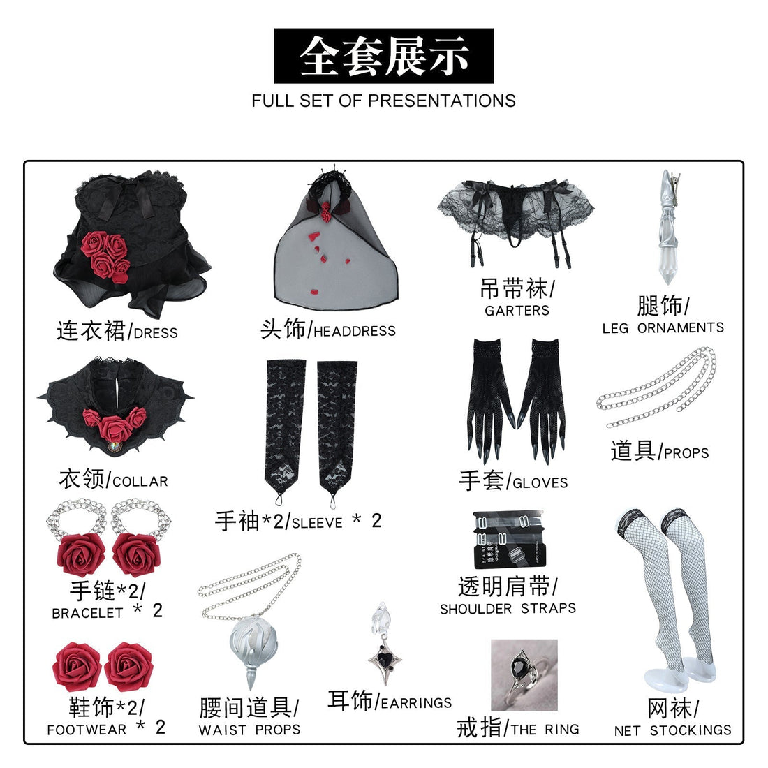 [ylevol] Identity V Psychologist Ada Mesmer Everlasting Night Cosplay Costumes