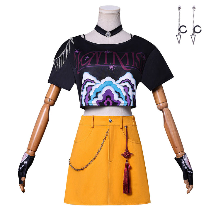 [ylevol] KPop Demon Hunters Mira Outfit Fullset Adult Kids Cosplay Costumes