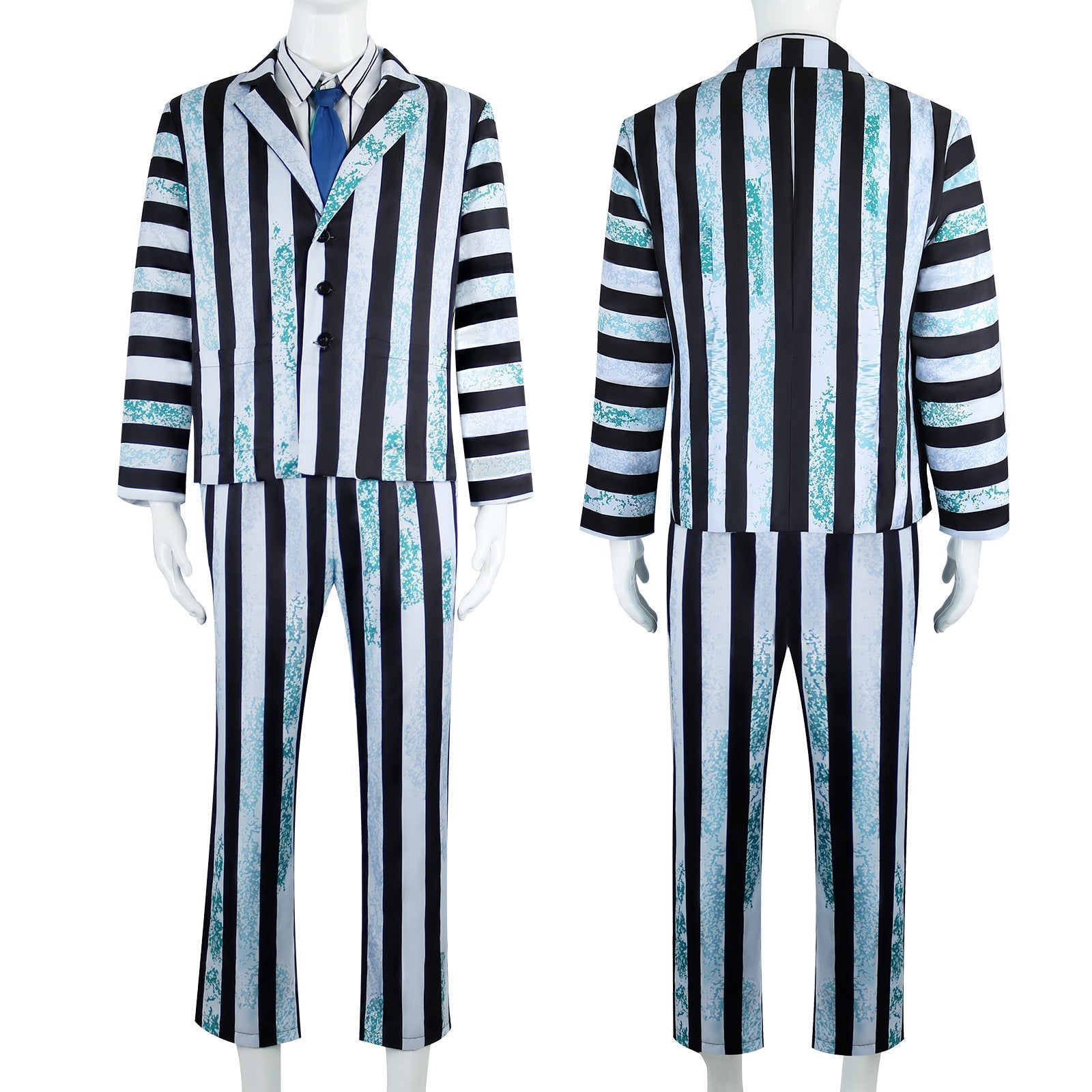 [ylevol] Beetle Juice Michael Keaton Dirty Suit Halloween Cosplay Costumes
