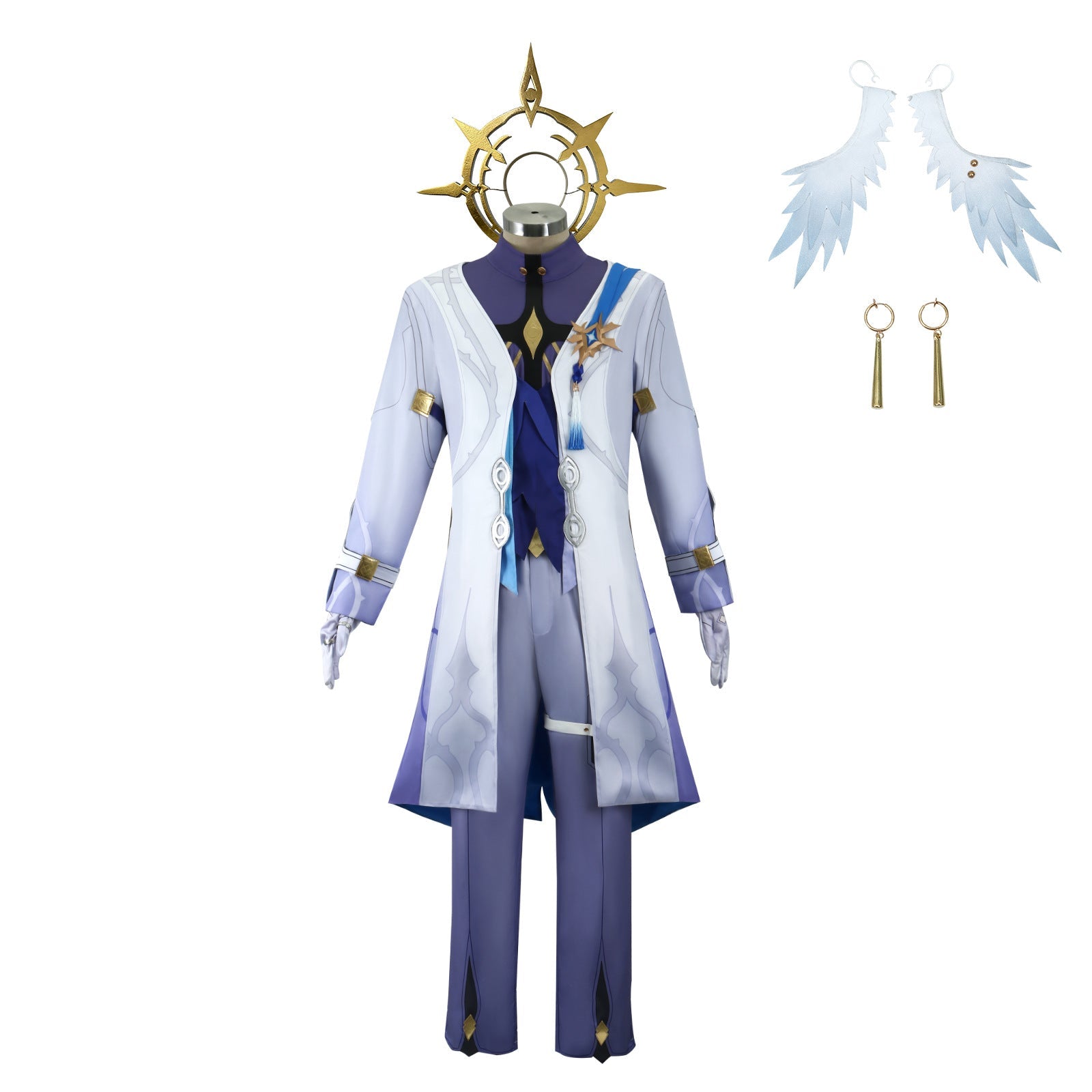 [ylevol] Honkai: Star Rail Sunday White Blue Outfit Carnival Cosplay Costumes