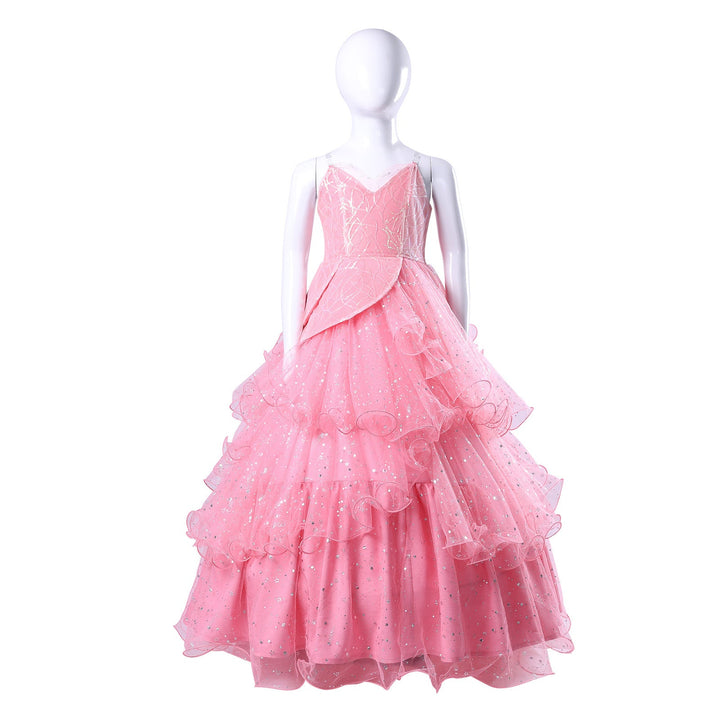 [ylevol] Wicked: For Good Witch Glinda Kids Pink Dress Cosplay Costumes