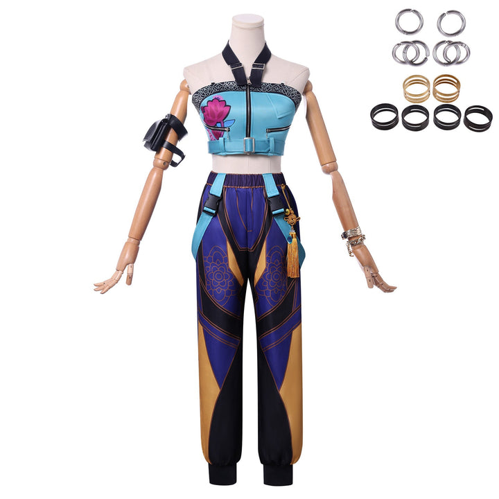 [ylevol] KPop Demon Hunters Zoey Outfit Fullset Adult Kids Cosplay Costumes