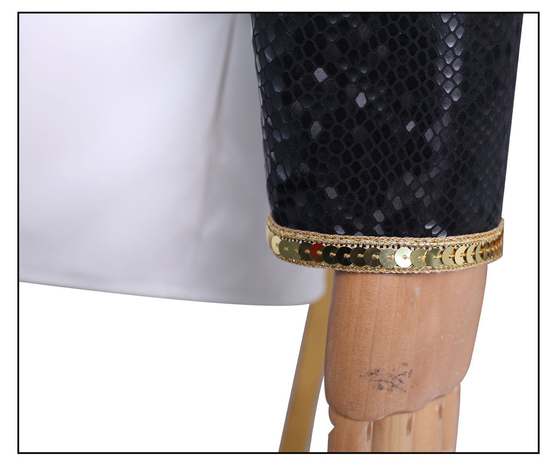 [ylevol] KPop Demon Hunters Mira Black Gold Outfit Adult Kids Cosplay Costumes