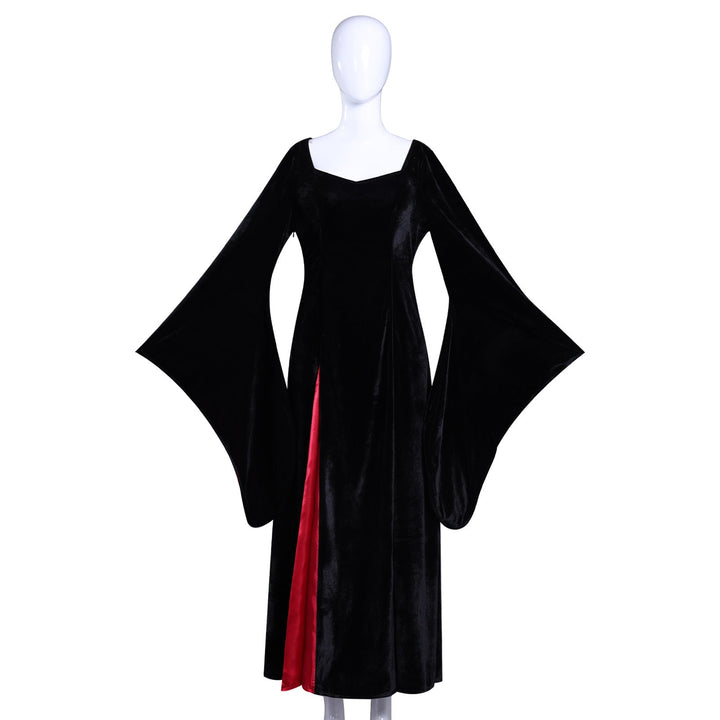 [ylevol] Wednesday 2 Mother Morticia Addams Black Dress Cosplay Costumes