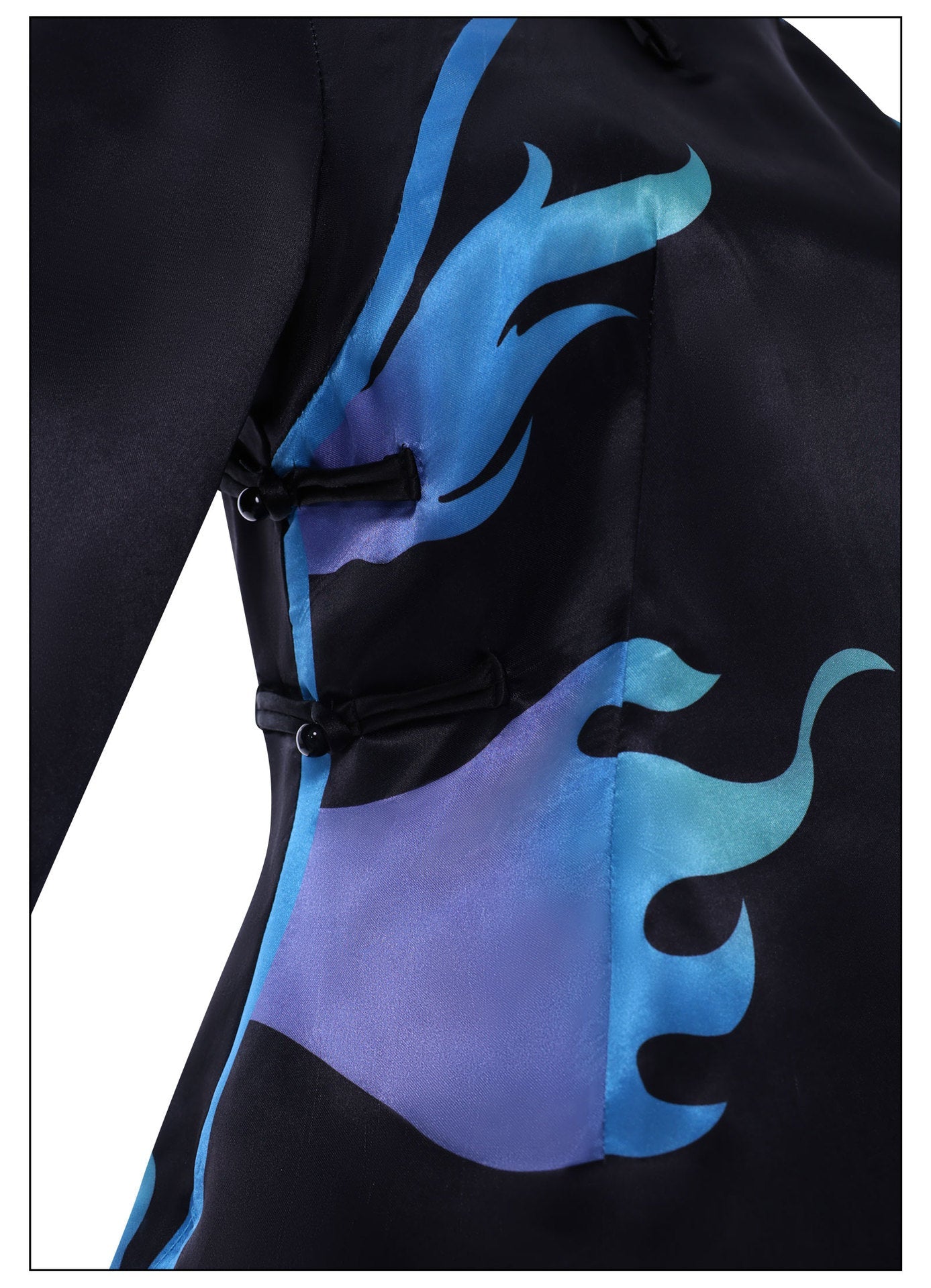 [ylevol] Identity V Antiquarian Qi Shiyi Blue Flame Cheongsam Cosplay Costumes