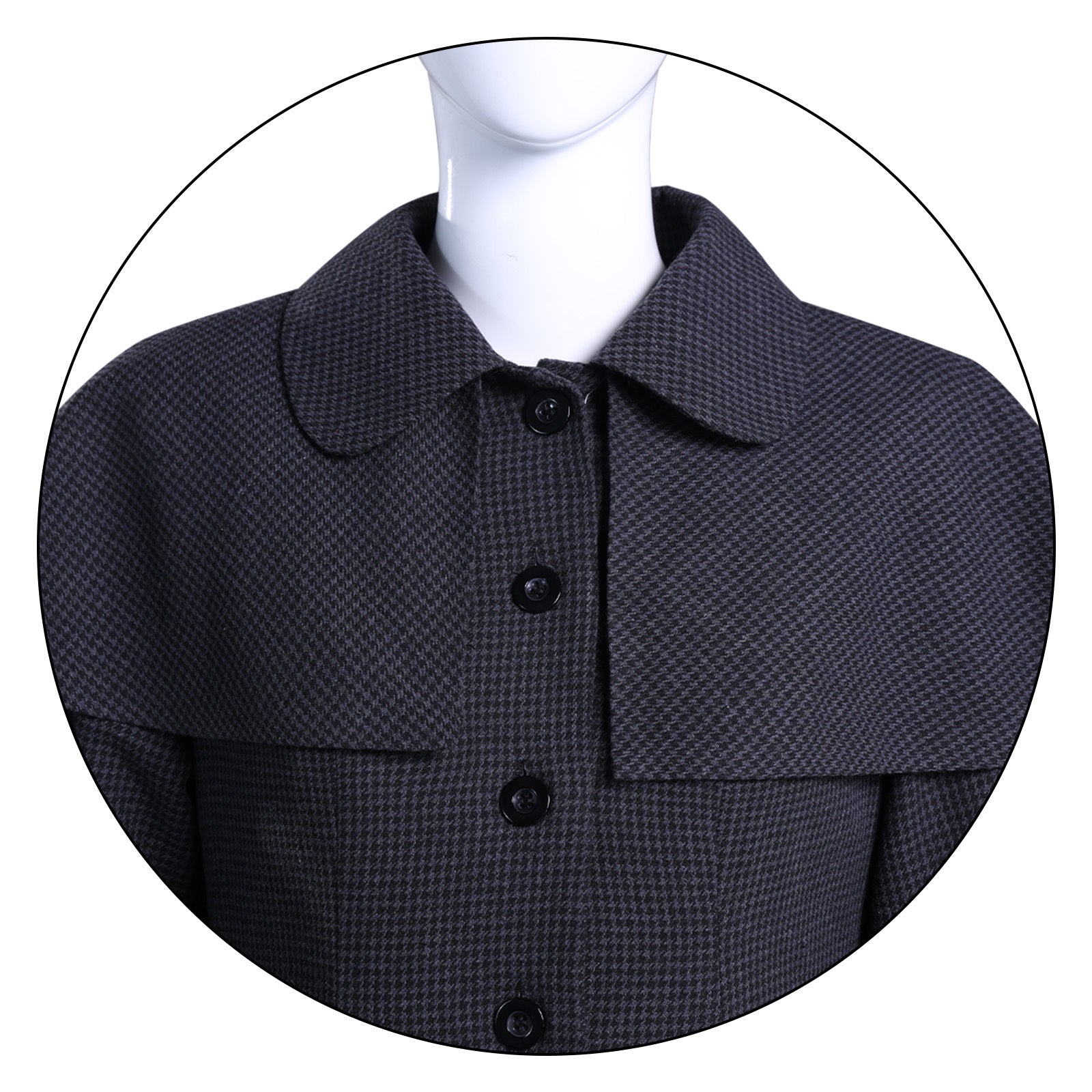 [ylevol] Wednesday 2 Addams Adult and Kids Black Wool Coat Cosplay Costumes