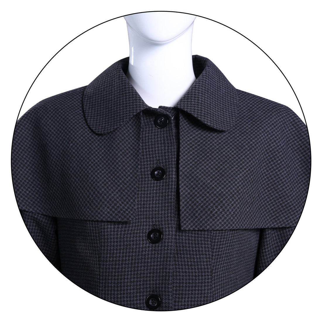 [ylevol] Wednesday 2 Addams Adult and Kids Black Wool Coat Cosplay Costumes