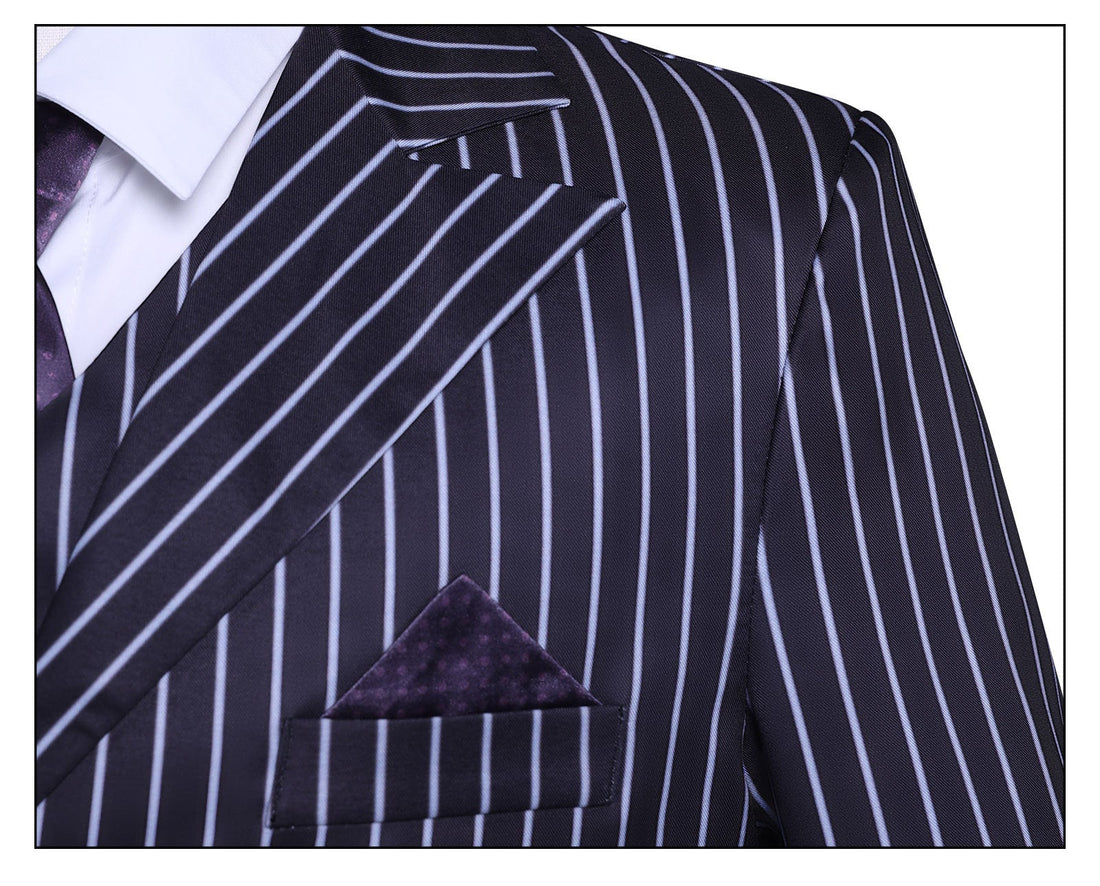 [ylevol] Wednesday 2 Gomez Addams Striped Suit Male Cosplay Costumes