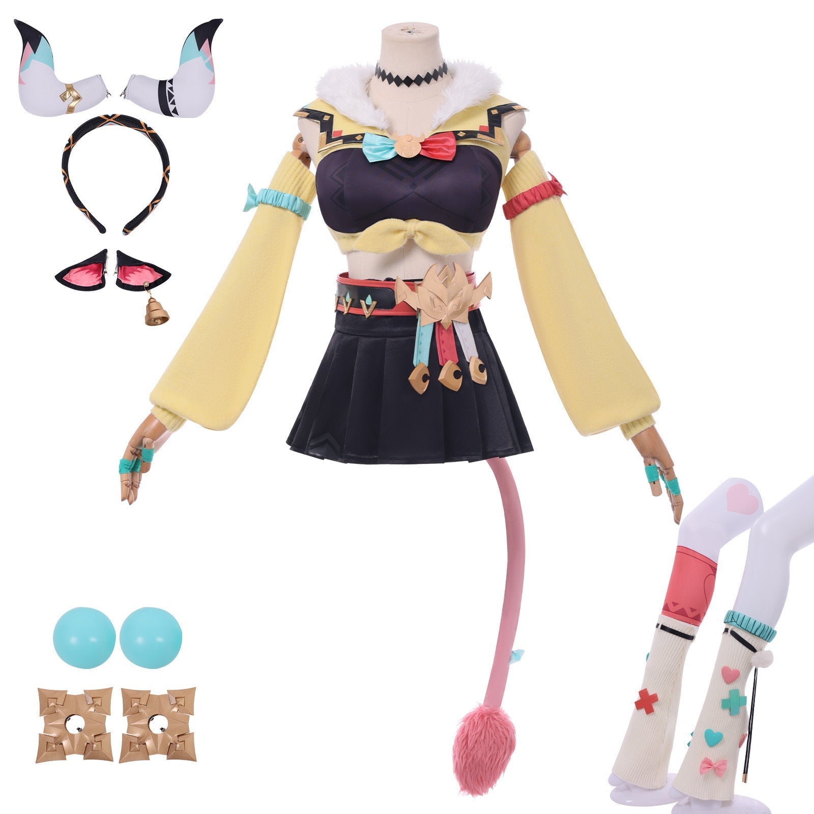 [ylevol] Genshin Impact Varesa Shirt Skirt Tail Fullset Cosplay Costumes