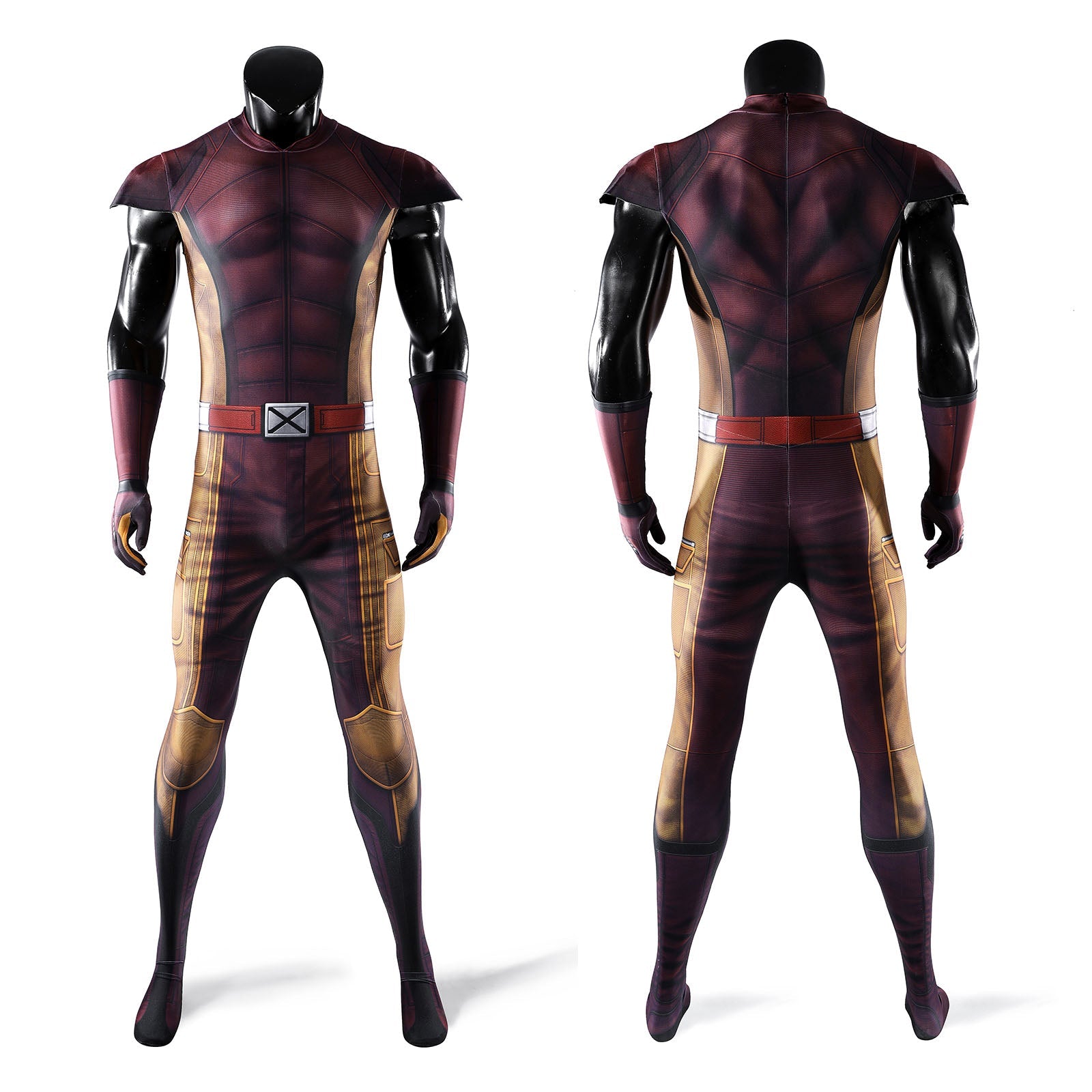 Deadpool 3 Deadpool & Friend Wolverine Brown Jumpsuit Costumes