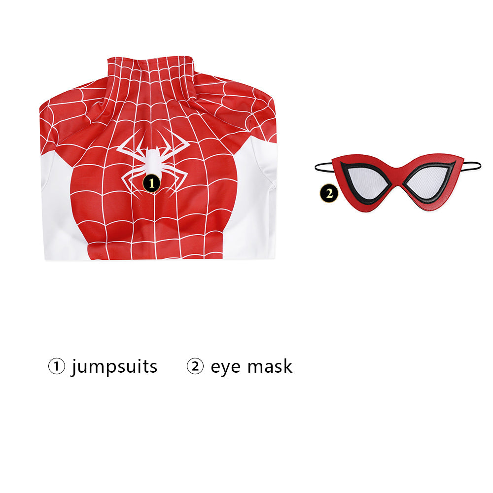 [ylevol] Spider-Man Mary Jane Watson Earth-18119 Crimson She-Devil Jumpsuit Costumes