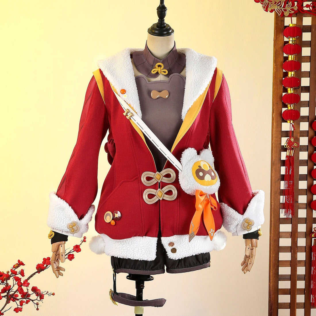 [ylevol] Game Genshin Impact Xiangling Lantern Rite Suit Cosplay Costumes