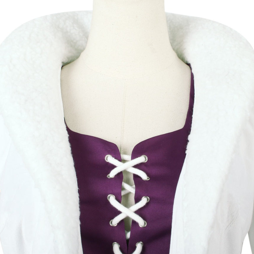 [ylevol] Anime Navigation Nico Robin Fur-collared Coat Cosplay Costumes