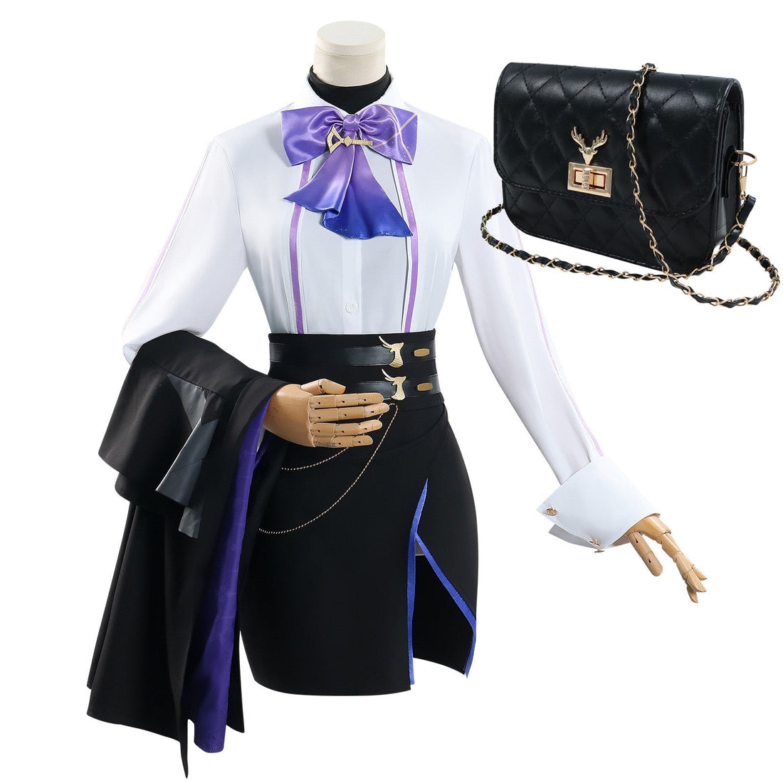 [ylevol] Game Genshin Impact Clorinde X Luckin Coffee Cosplay Costumes