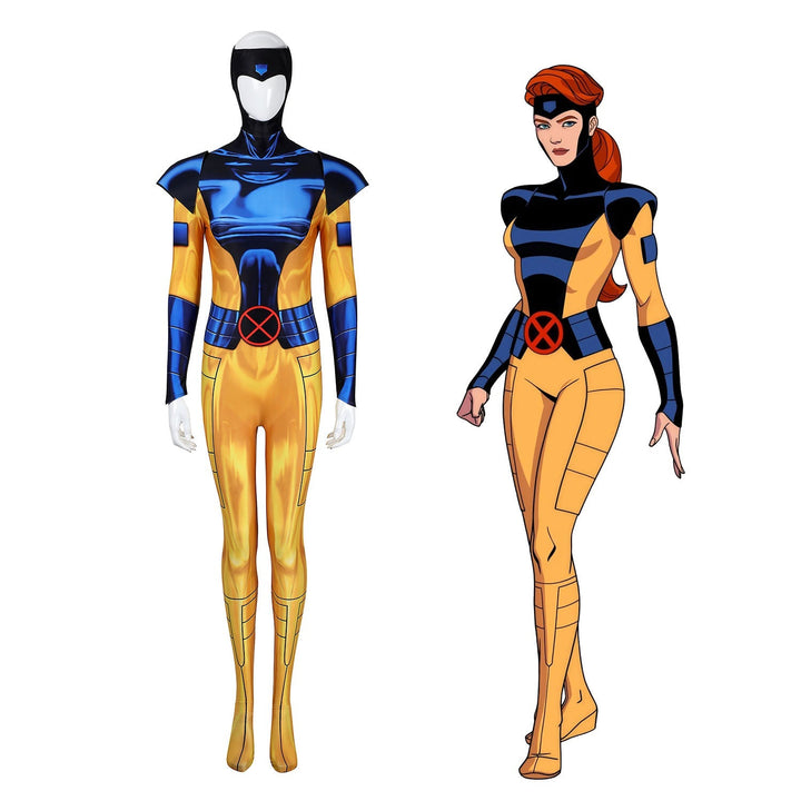 [ylevol] X-Men Phoenix Jean Grey Summers Jumpsuit Cosplay Costumes