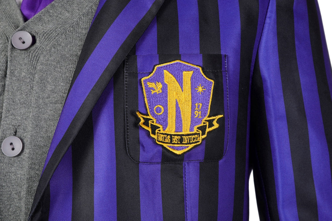 [ylevol] Wednesday 2 The Addams Family Eugene Otinger Nevermore Academy Uniform Costumes