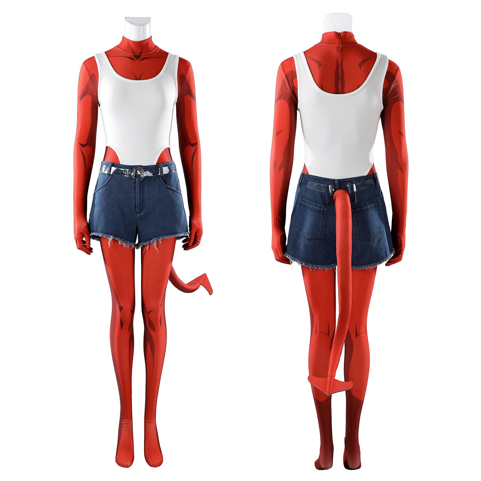 Dispatch Malevola Jumpsuit and Jeans Outfit Cosplay Costumes