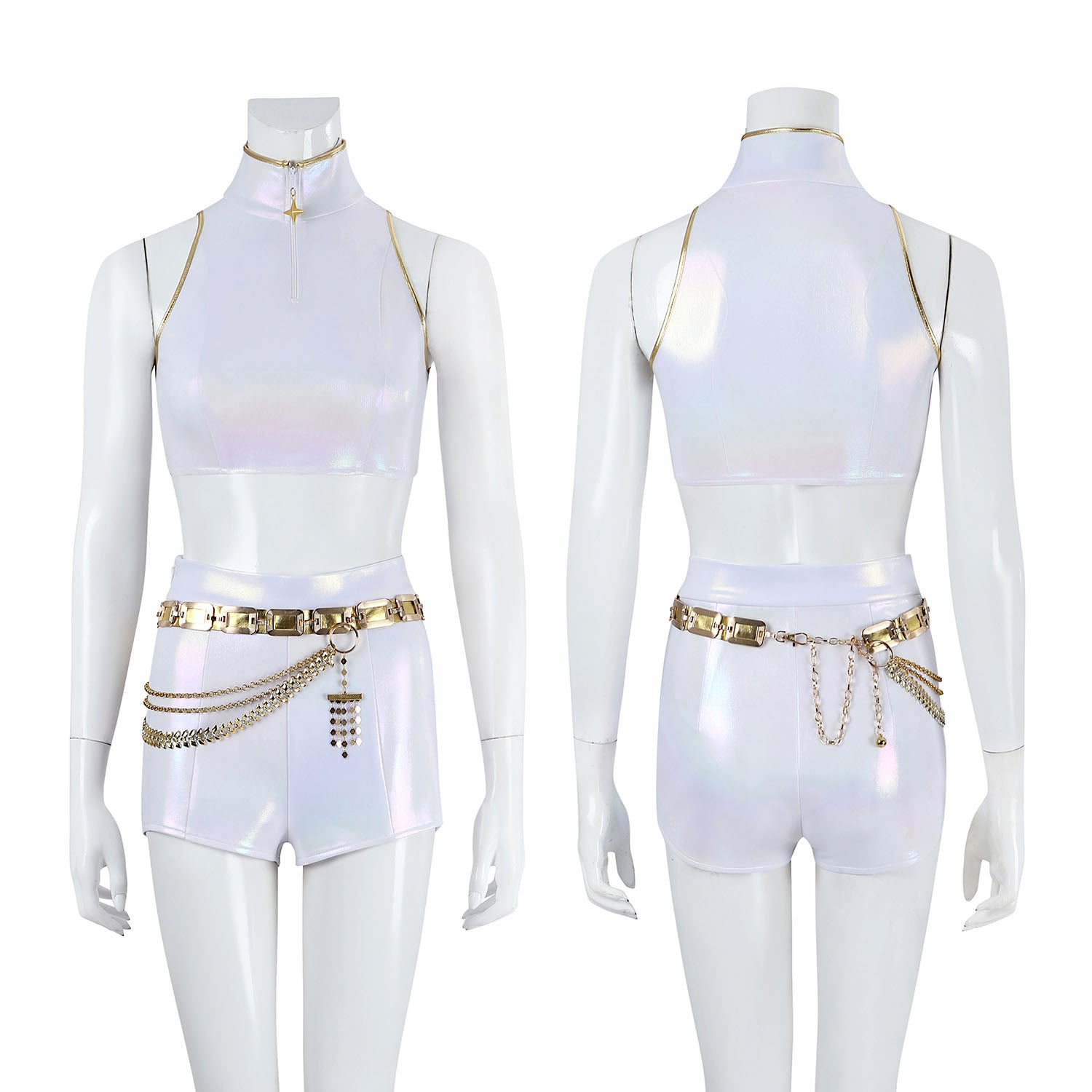 [ylevol] KPop Demon Hunters Rumi White Stage Outfit Cosplay Costumes