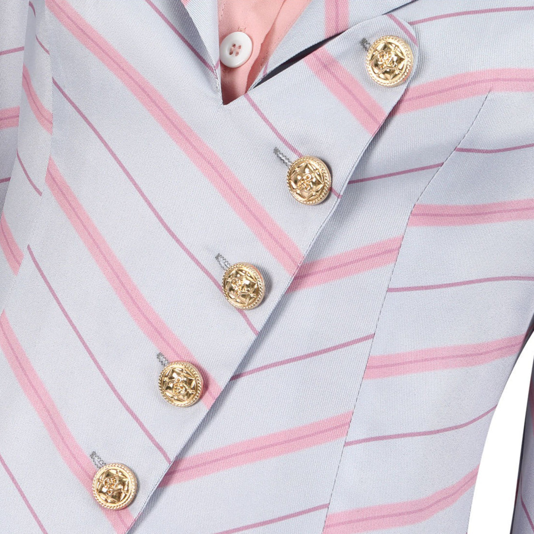 [ylevol] Wicked: For Good Witch Glinda Pink Stripe Suit Cosplay Costumes