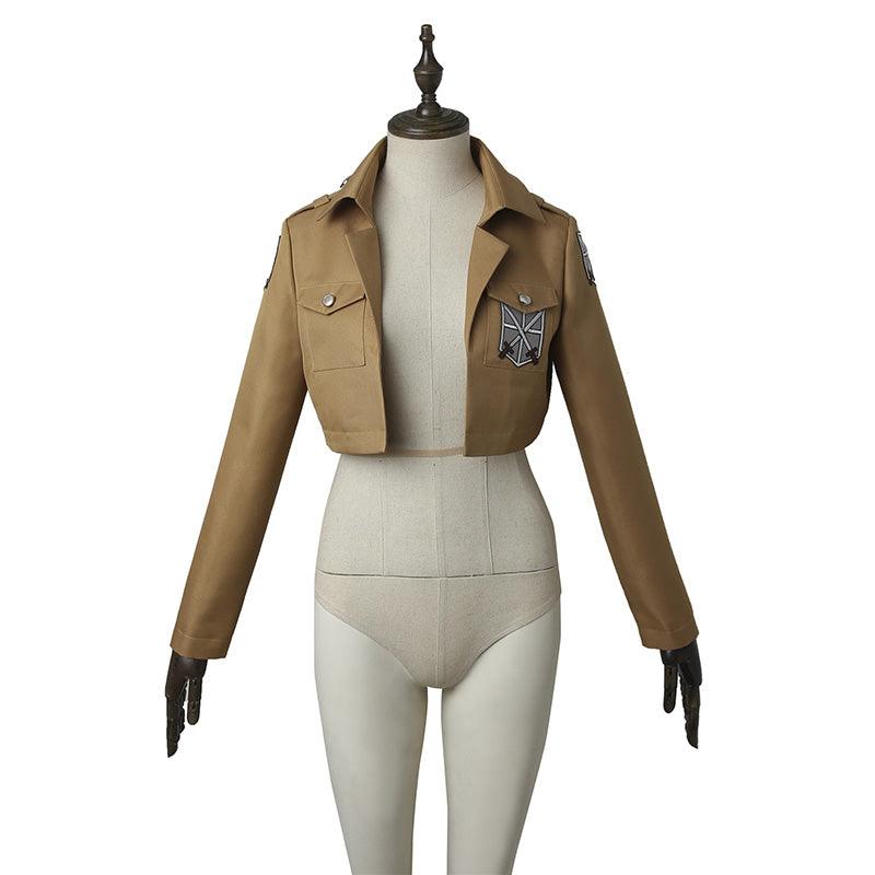 [ylevol] Attack on Titan Mikasa Ackerman Training Corps Uniform Set Cosplay Costume