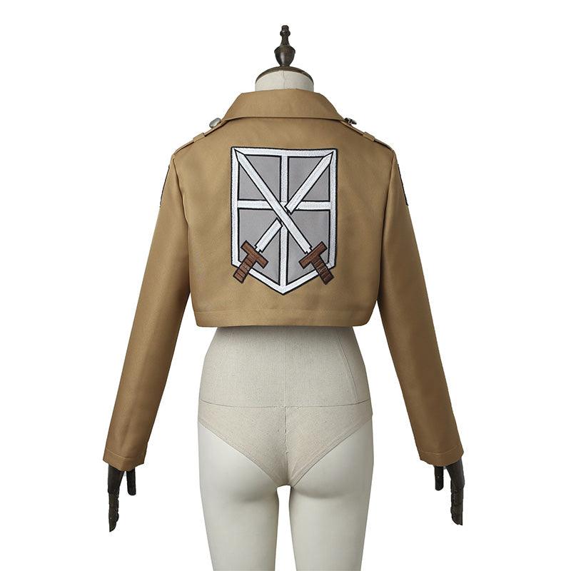 [ylevol] Attack on Titan Mikasa Ackerman Training Corps Uniform Set Cosplay Costume