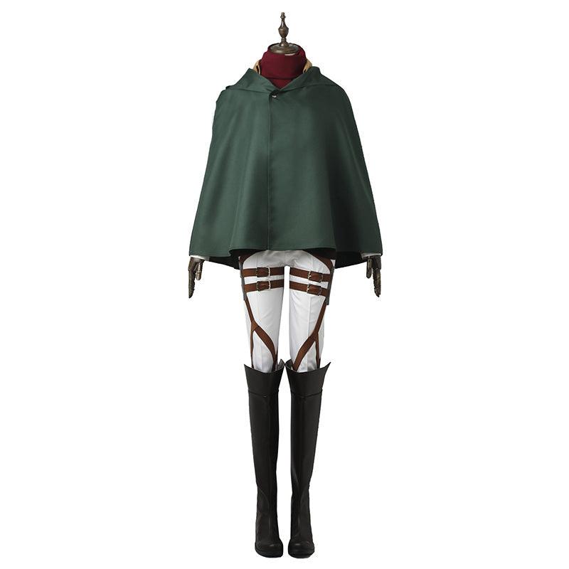 [ylevol] Attack on Titan Mikasa Ackerman Training Corps Uniform Set Cosplay Costume