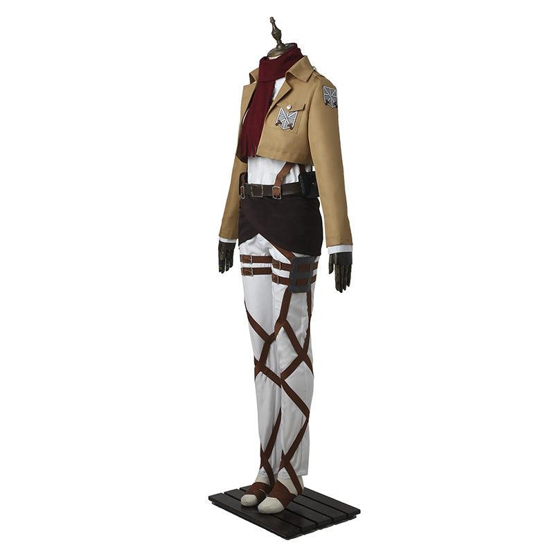 [ylevol] Attack on Titan Mikasa Ackerman Training Corps Uniform Set Cosplay Costume