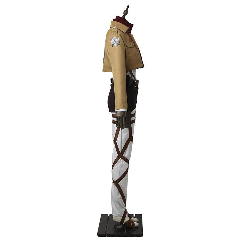 [ylevol] Attack on Titan Mikasa Ackerman Training Corps Uniform Set Cosplay Costume