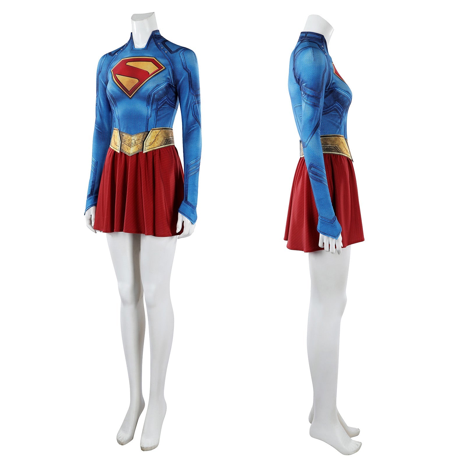 Supergirl Kara Zor-El Jumpsuit Superwoman Cosplay Costumes