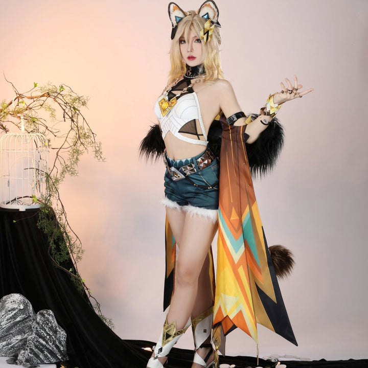 [ylevol] Game Genshin Impact Natlan Xilonen Top Level Cosplay Costumes