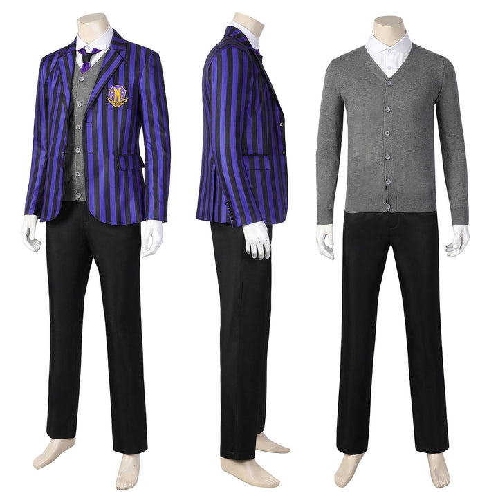 [ylevol] Wednesday 2 The Addams Family Eugene Otinger Nevermore Academy Uniform Costumes
