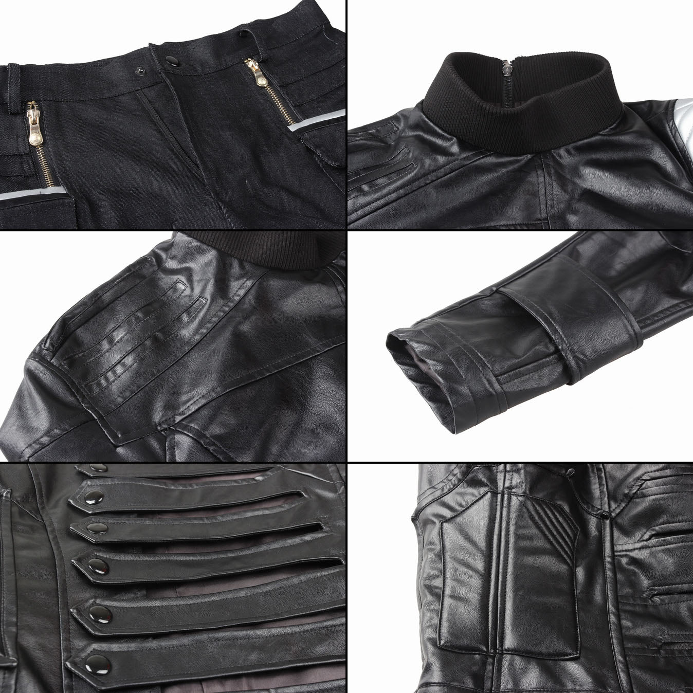 [ylevol] Captain America 2 Winter Soldier Bucky Barnes Fullset Cosplay Costumes