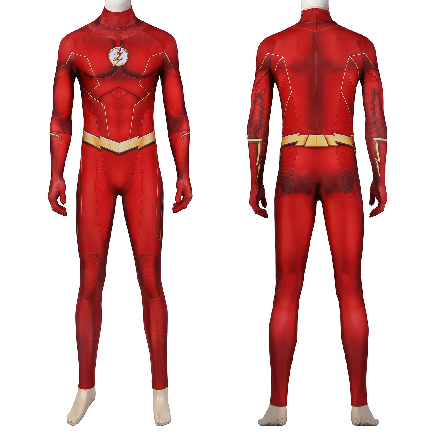[ylevol] The Flash season 8 Barry Allen Male Jumpsuit with Mask Costumes