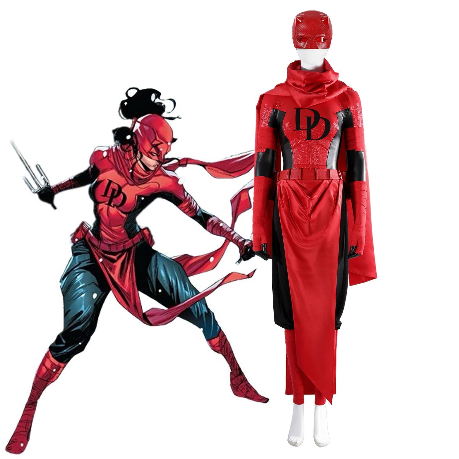 [ylevol] Daredevil Elektra Natchios Top Level Female Cosplay Costumes
