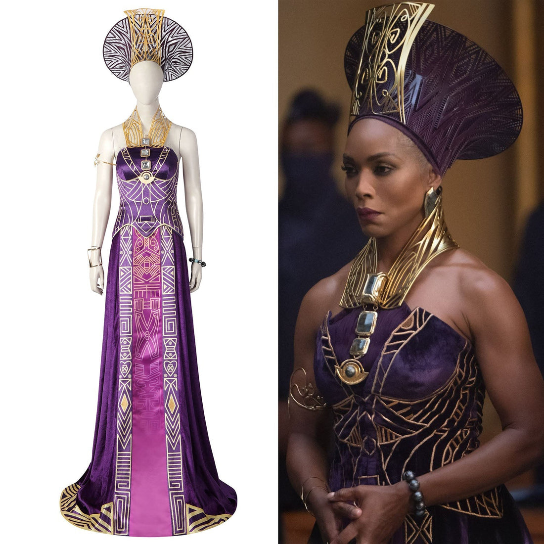 [ylevol] Black Panther 2 Wakanda Forever Queen Ramonda Top Cosplay Costumes