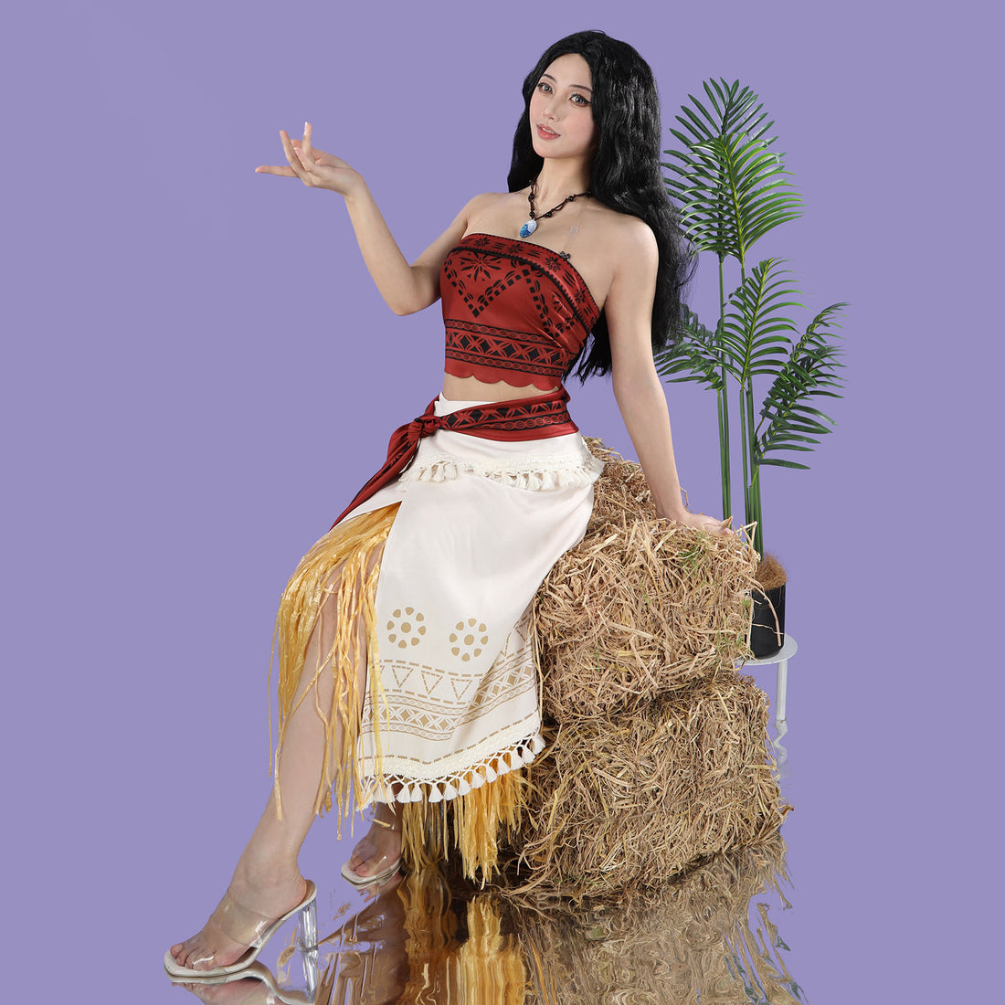 Movie Moana 2 Princess Carnival Dress Women Girl Cosplay Costumes