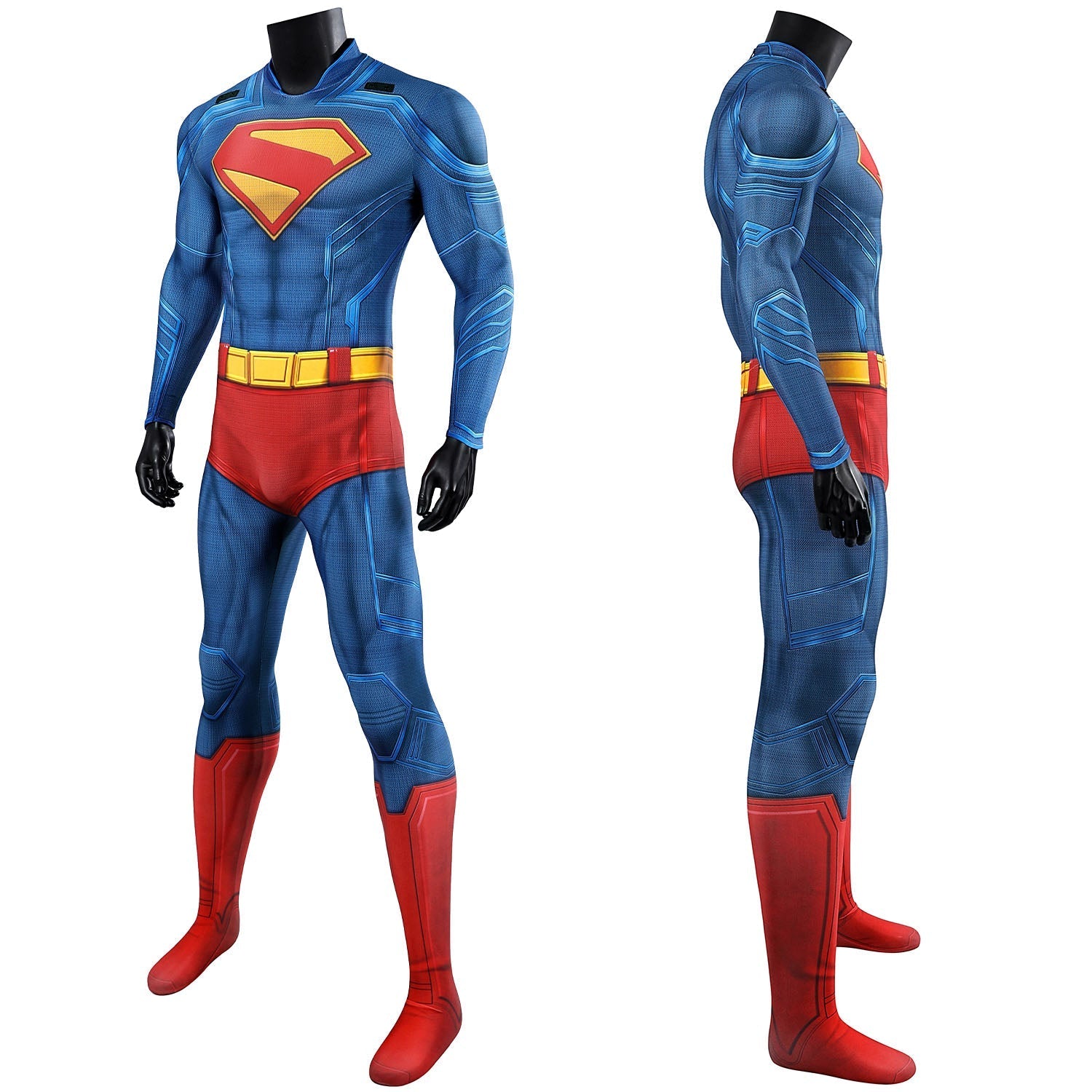 [ylevol] Superman Legacy Clark Kent Male Jumpsuit Cosplay Costumes