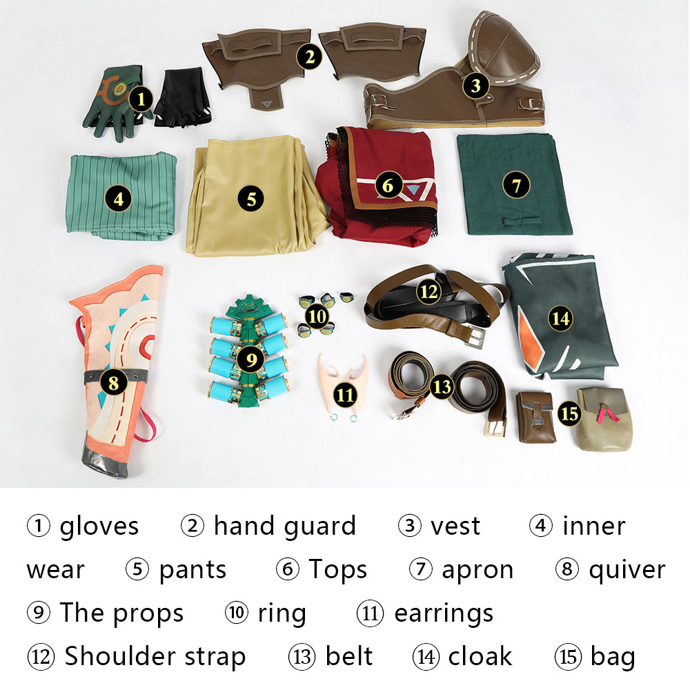 [ylevol] The Legend of Zelda Tears of the Kingdom Link Hylian Tunic Costumes