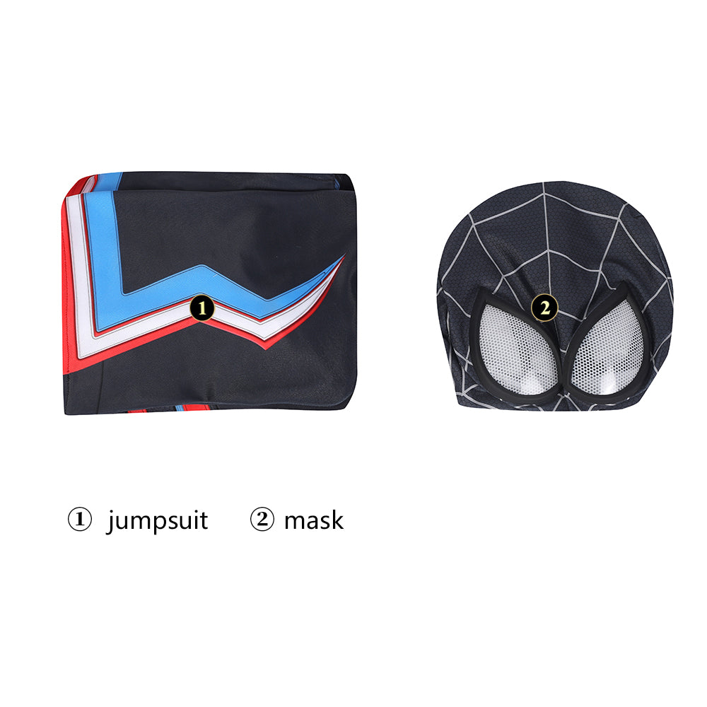 [ylevol] Spider-Man Miles Morales 2099 Suit Male Hoodie Jumpsuit Costumes