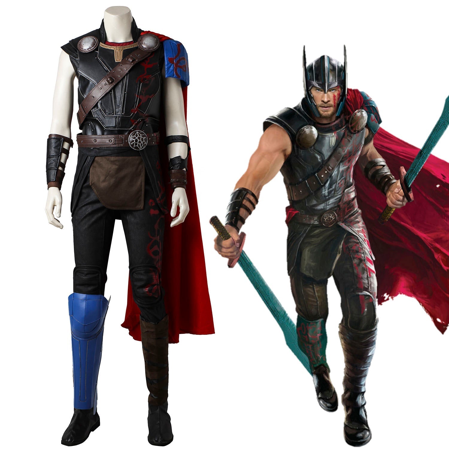 [ylevol] Marvel Thor 3 Ragnarok Thor Suit Ver 2 Male Fullset Cosplay Costumes
