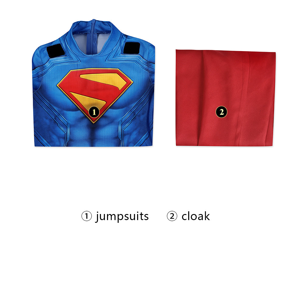 [ylevol] Superman Legacy Clark Kent Kids Jumpsuit Cosplay Costumes