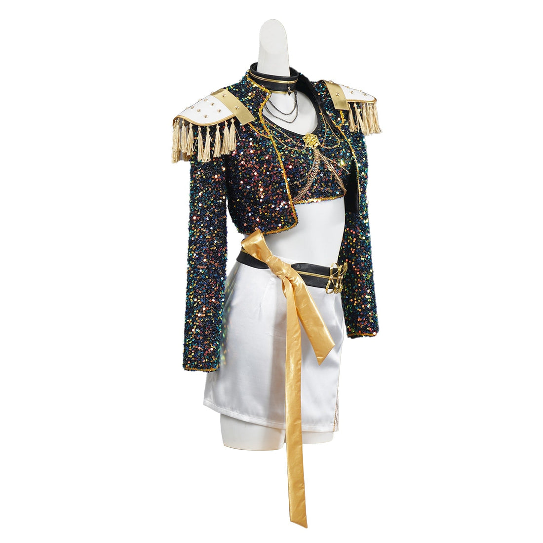 KPop Demon Hunters Rumi Zoey Mira Glitter Black Adult Kids Cosplay Costumes