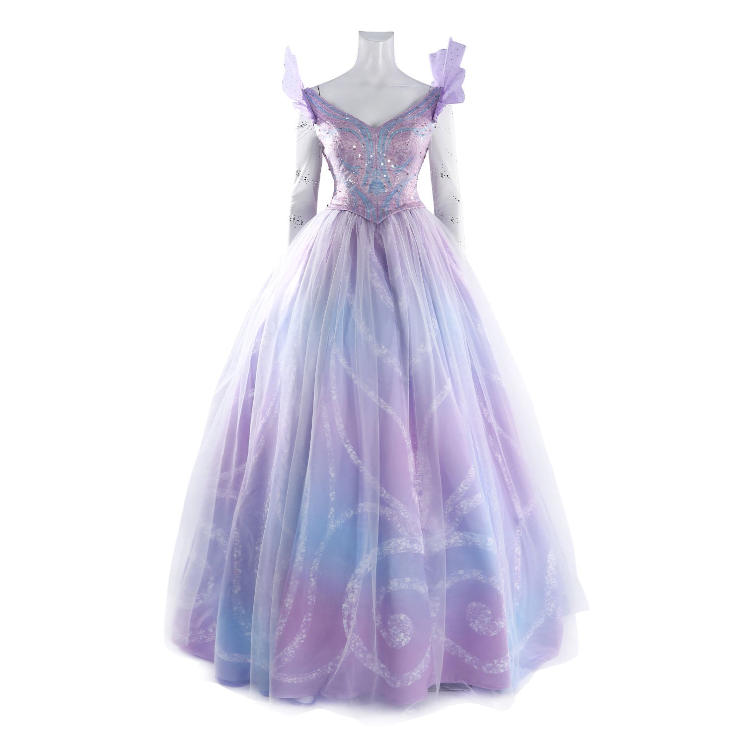 [ylevol] Wicked: For Good Part Two Galinda Dress with Crown Cosplay Costumes