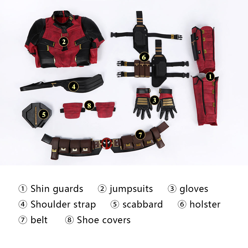 [ylevol] Deadpool 3 Deadpool & Friend Wade Wilson Kids Cosplay Costumes