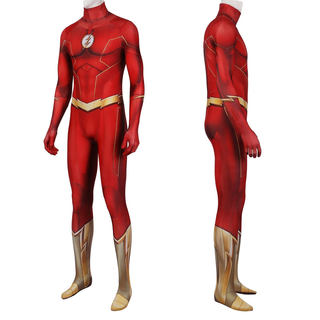 [ylevol] The Flash season 8 Barry Allen Male Jumpsuit with Mask Costumes