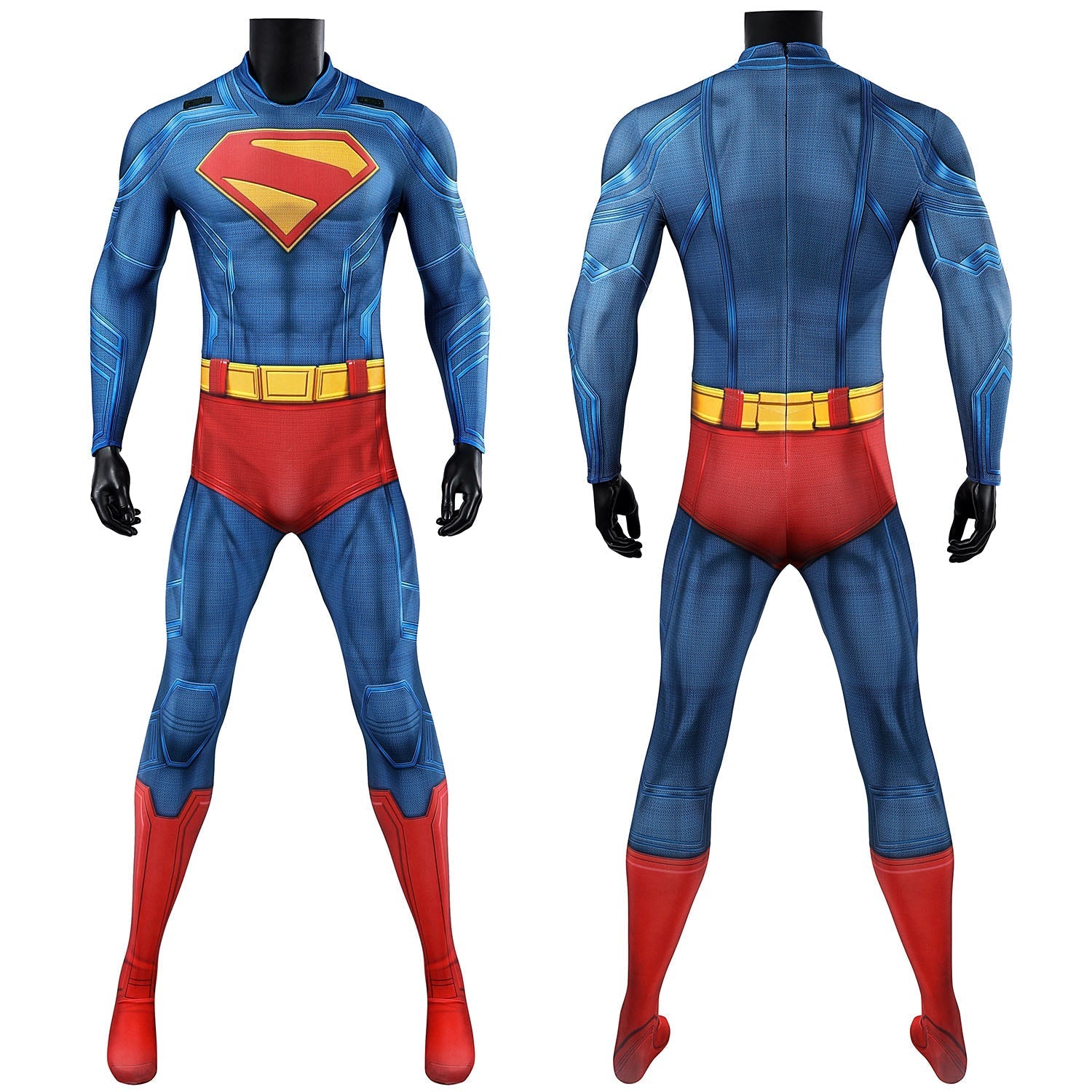 [ylevol] Superman Legacy Clark Kent Male Jumpsuit Cosplay Costumes