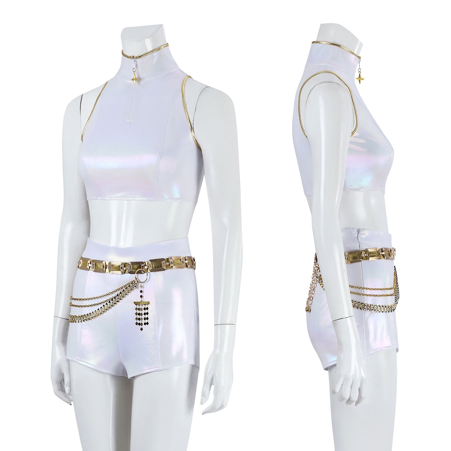 [ylevol] KPop Demon Hunters Rumi White Stage Outfit Cosplay Costumes